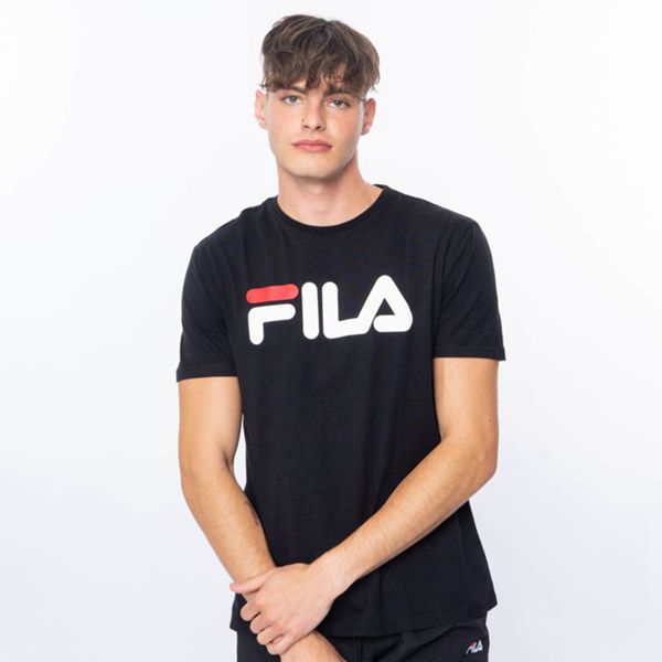 Camisetas Fila Homem Pretas - Fila Deckle En Portugal,AZCV-95473